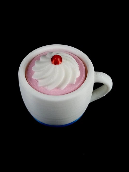 1 Hot Cocoa Mug Clicker Tazzina cliccabil antistress realizzata in stampa 3D