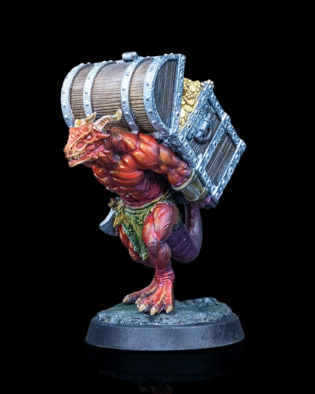 Dragonfolk Carrier Action Figure in resina Kit 75 mm stampa 3D