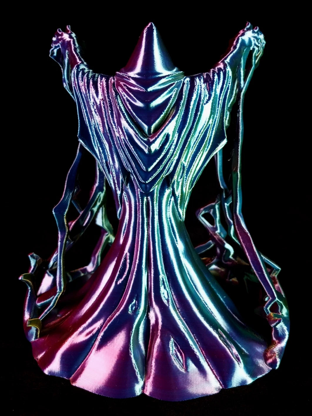 "Behold the Wizard" Dice Tower Torre lanciadadi stampa 3D PLA seta tricolor