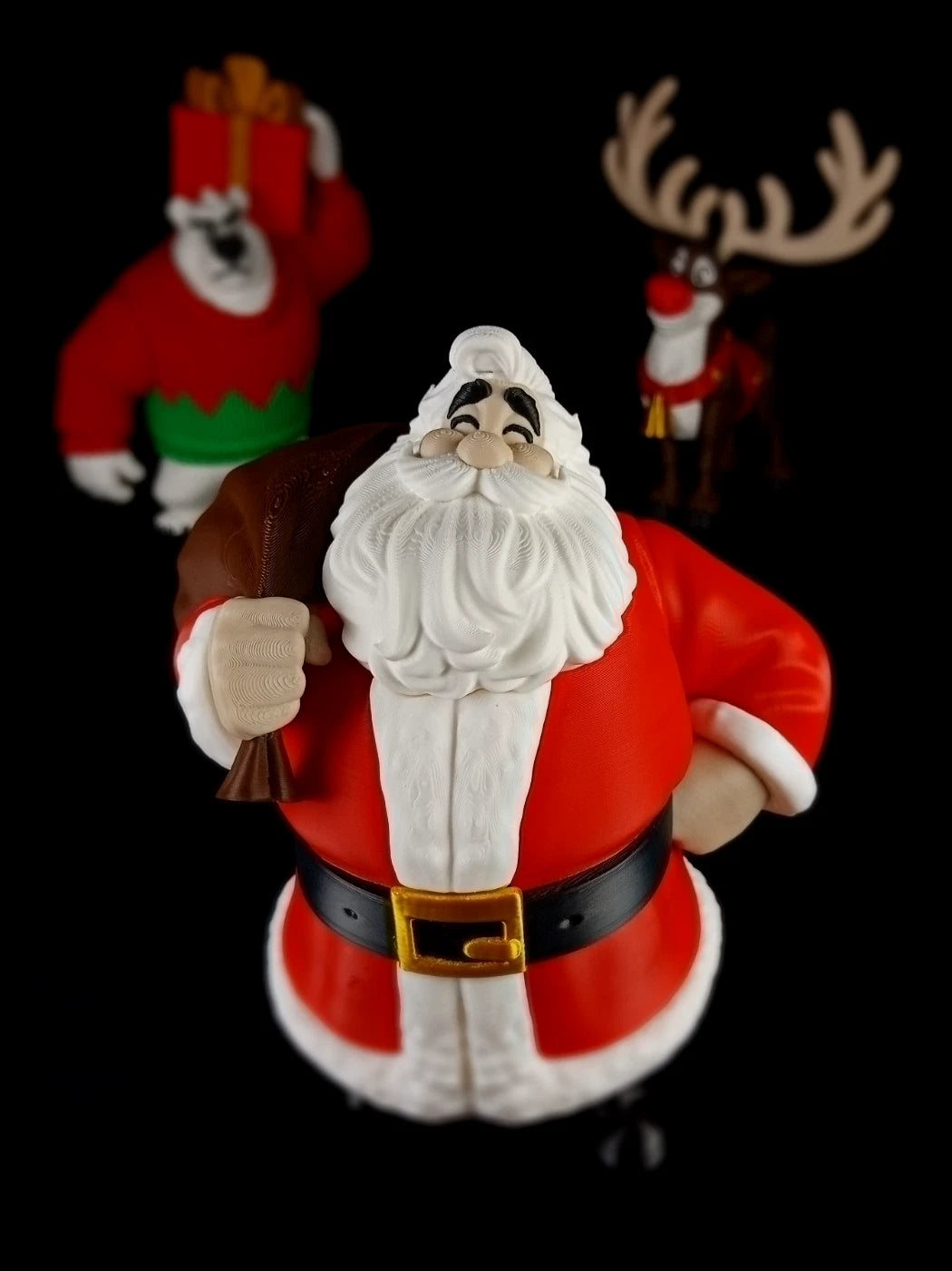 "Claus the eternal" Babbo Natale decorazione natalizia realizzata con stampa 3D