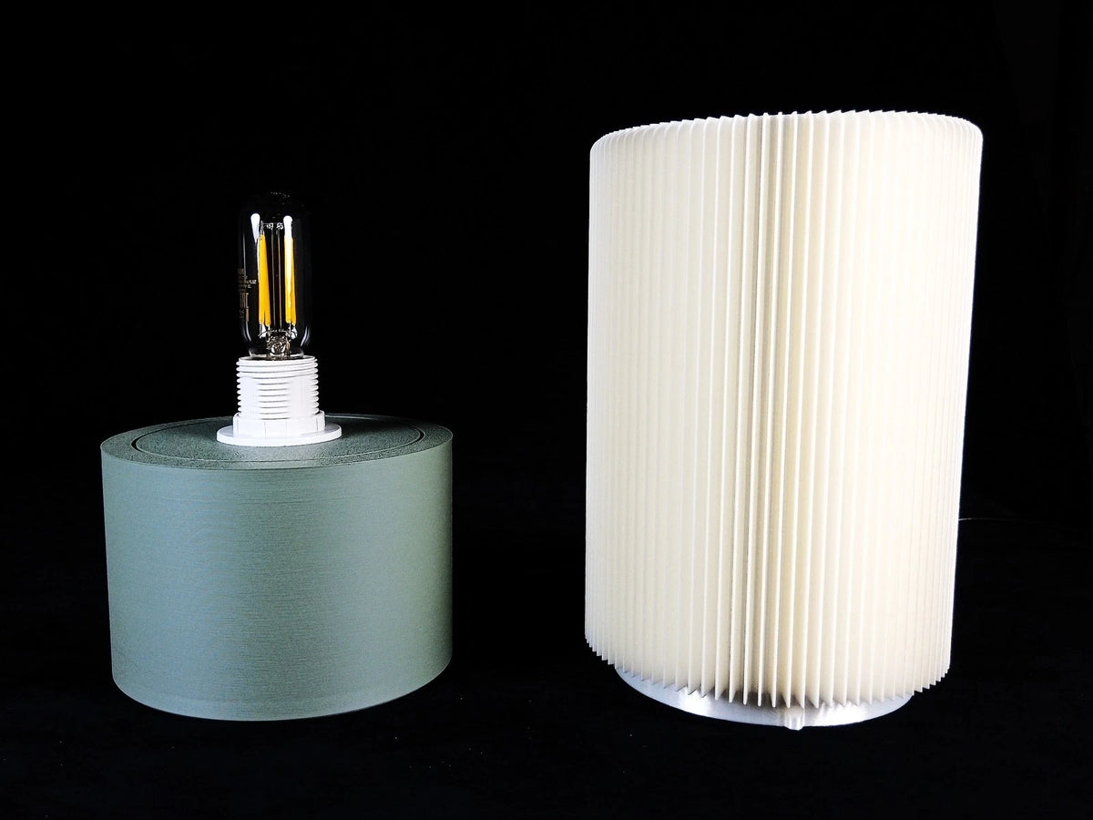 "Forma" Lumaline lampada da tavolo minimal colore grigio, stampa 3D PLA - PETG