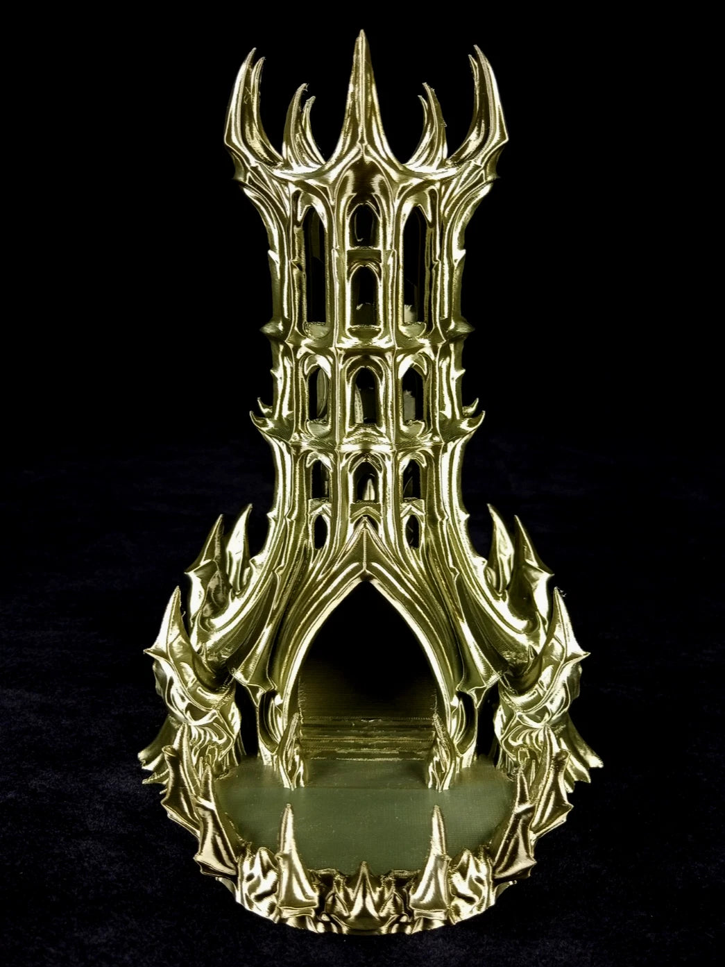 "Obsidian Citadel" , Dice Tower Torre lanciadadi stampa 3D PLA Bronzo seta