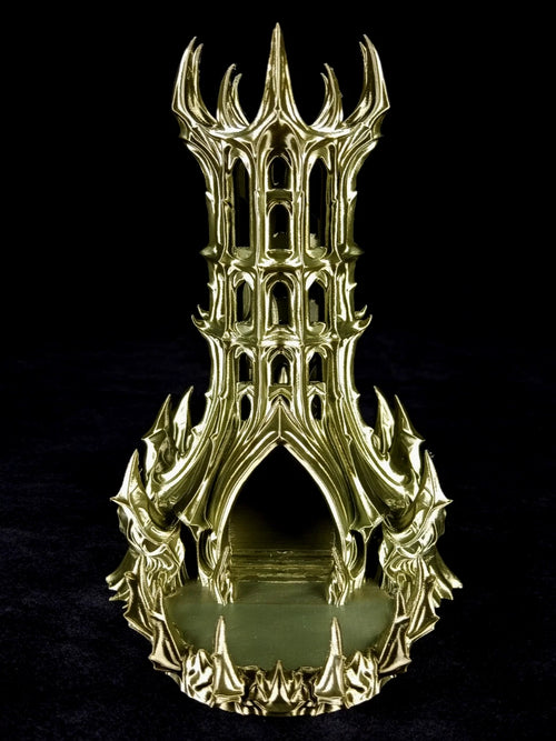 "Obsidian Citadel" , Dice Tower Torre lanciadadi stampa 3D PLA Bronzo seta
