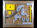 Lemure con supporto kit di montaggio, puzzle 3D a pannelli stampa 3D a colori