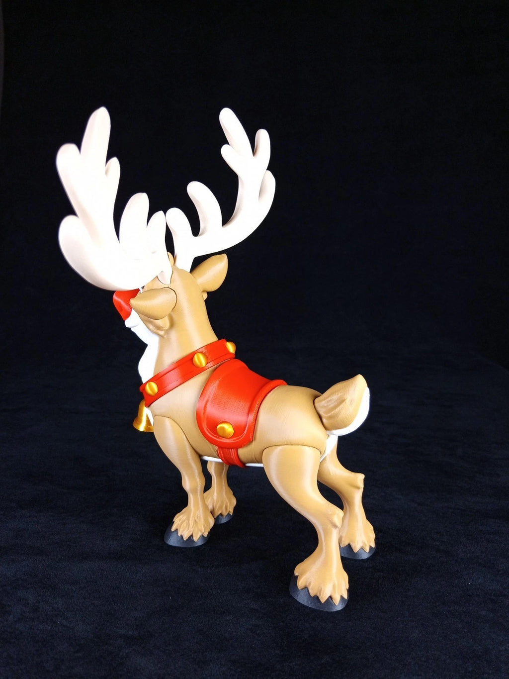 "Rudolph, la Renna dal naso rosso" decorazione natalizia realizzata con stampa 3D a colori