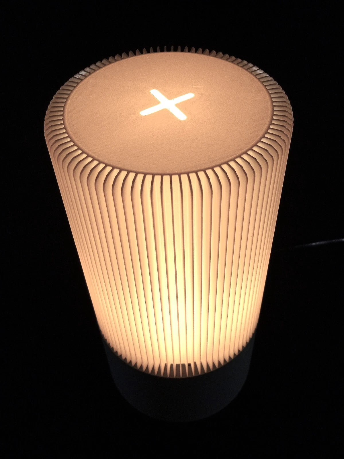 "Forma" Lumaline lampada da tavolo minimal colore grigio, stampa 3D PLA - PETG