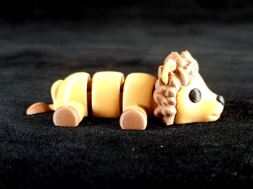 6 piccoli animali selvatici articolati action figure realizzate in stampa 3D