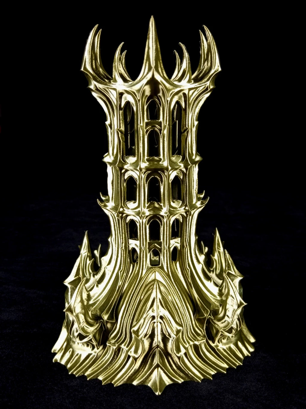 "Obsidian Citadel" , Dice Tower Torre lanciadadi stampa 3D PLA Bronzo seta