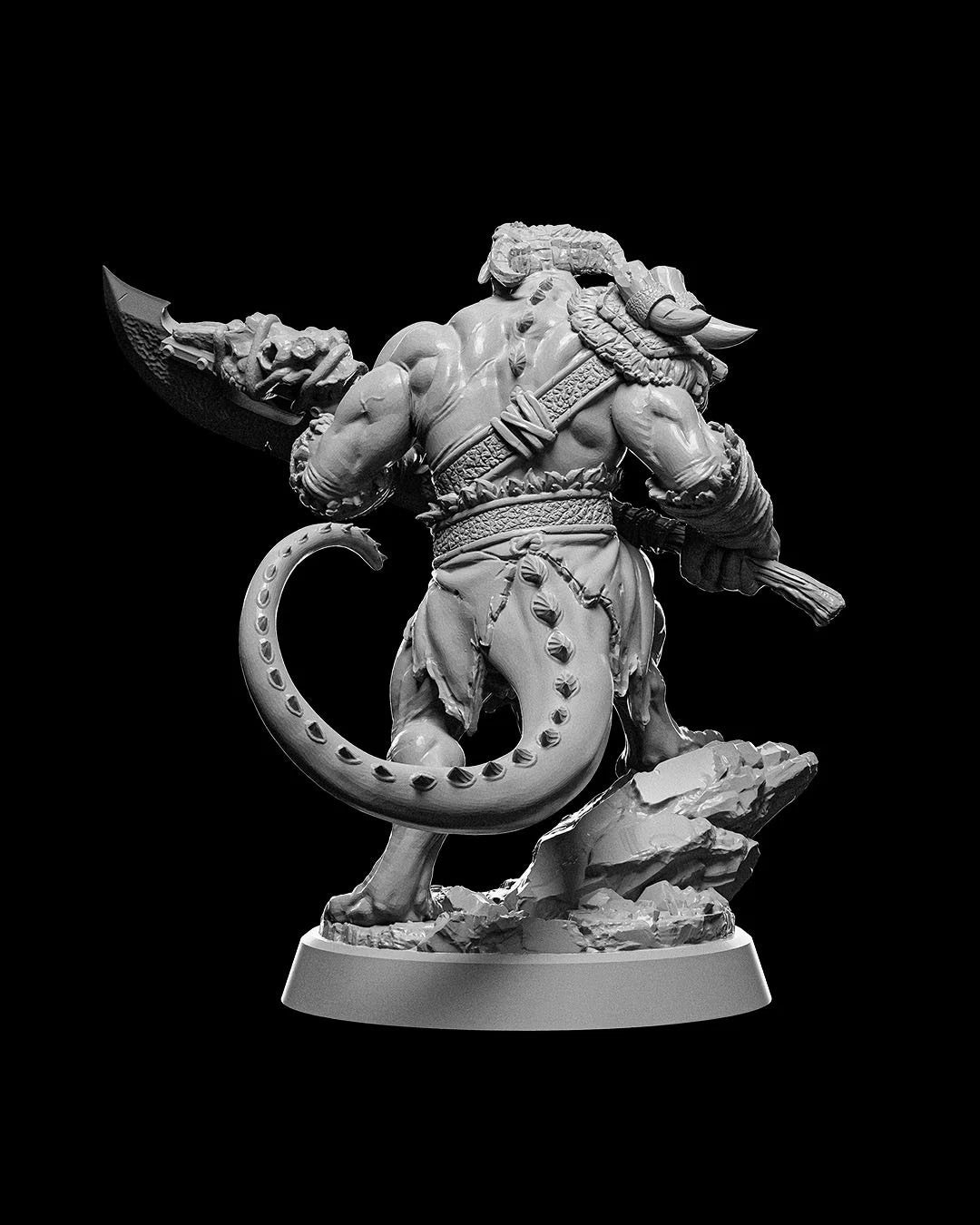 Dragonfolk Warrior Action Figure in resina Kit 75 mm stampa 3D