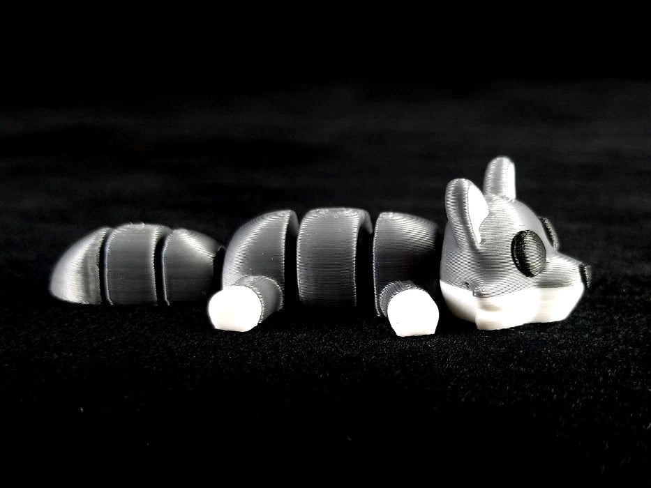 6 piccoli animali domestici articolati action figure realizzate in stampa 3D