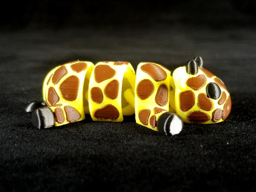 6 piccoli animali selvatici articolati action figure realizzate in stampa 3D