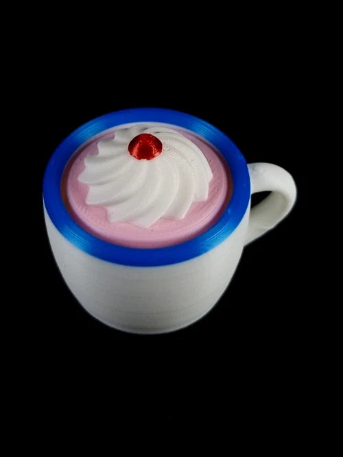 1 Hot Cocoa Mug Clicker Tazzina cliccabil antistress realizzata in stampa 3D