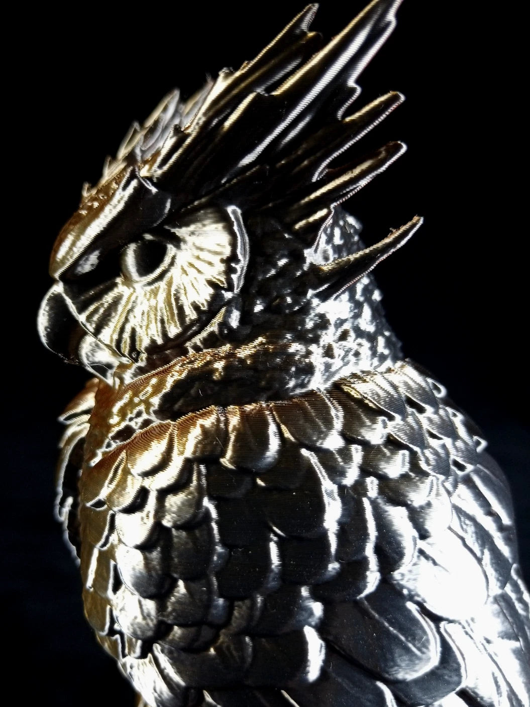"The Omen Owl" Gufo, Dice Tower Torre lanciadadi stampa 3D PLA seta tricolor