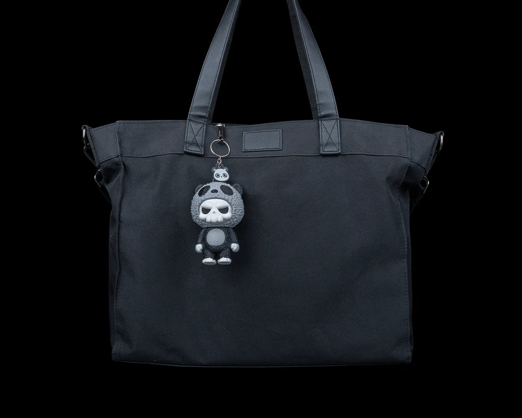 Skubbies "Babuu" portachiavi, personaggio da collezione, Stampa 3D PLA a colori con catena e anello con moschettone a molla