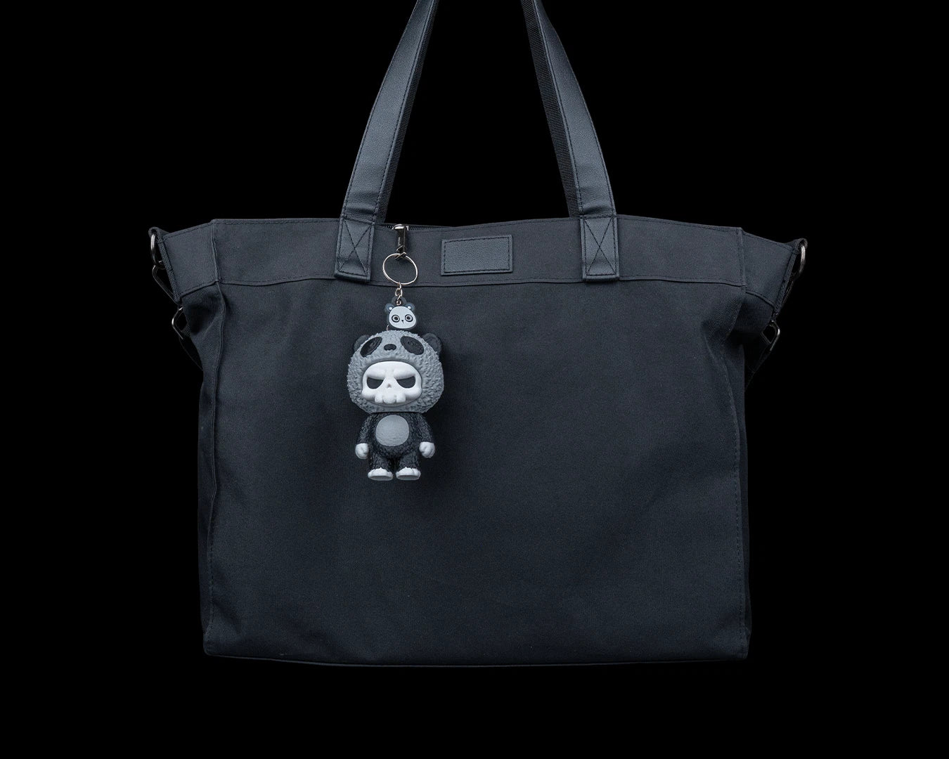 Skubbies "Babuu" portachiavi, personaggio da collezione, Stampa 3D PLA a colori con catena e anello con moschettone a molla