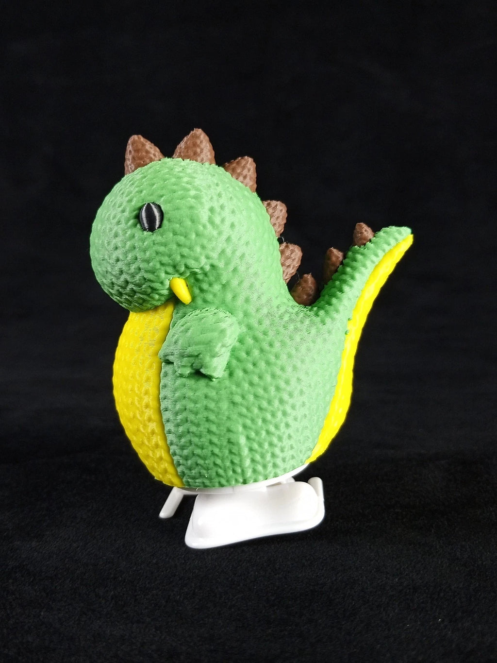Dinosaur Crochet Toy Dinosauro che cammina giocattolo meccanico con movimento a carica stampato in 3D a colori