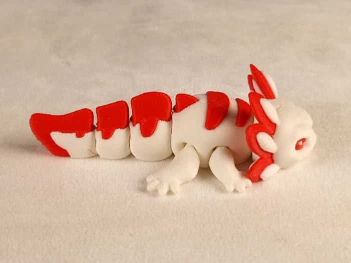 6 Axolotl gioco articolato Wiggly fidget toy realizzati in stampa 3D