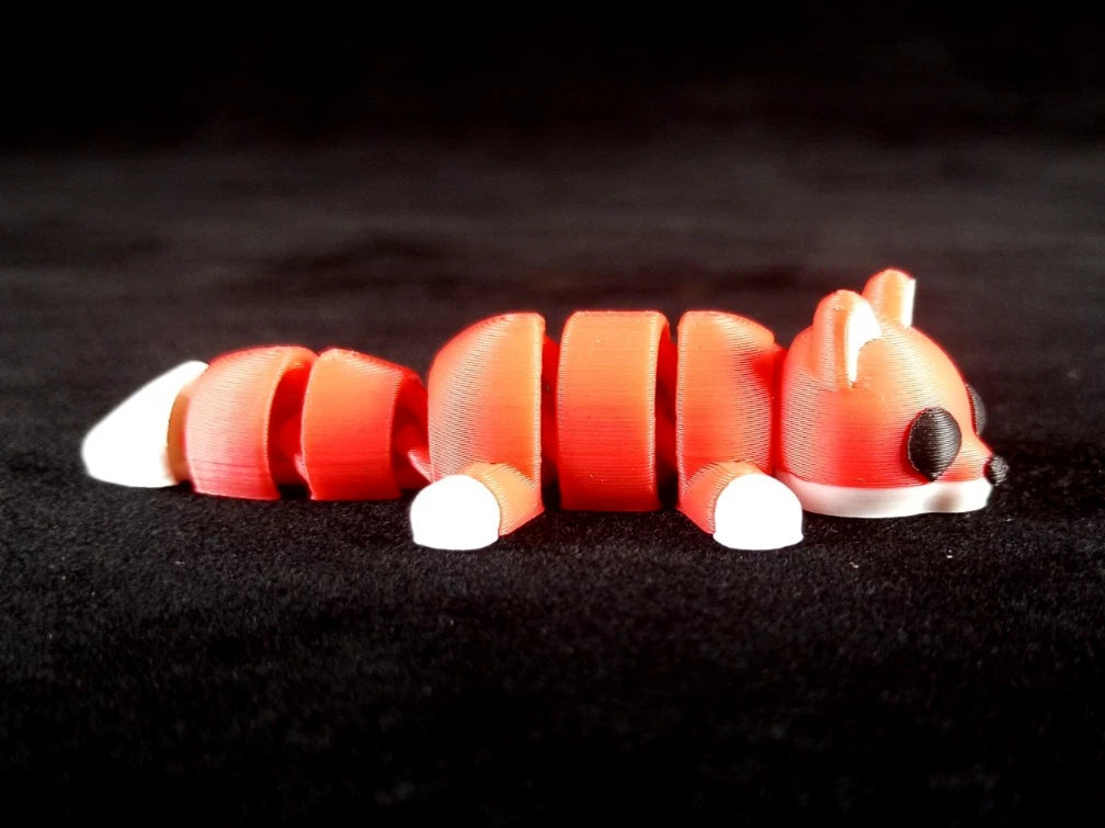 6 piccoli animali selvatici articolati action figure realizzate in stampa 3D