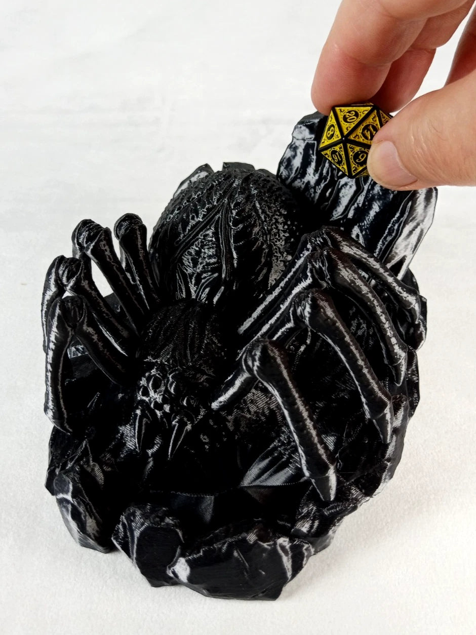 The Webspinner, Dice Tower Torre lancia dadi stampa 3D PLA seta Nero