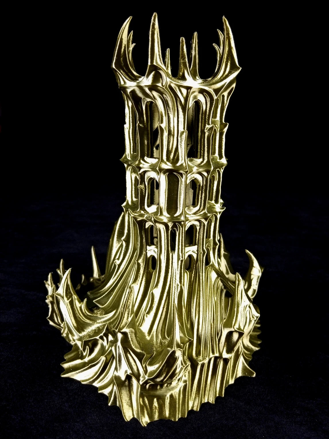 "Obsidian Citadel" , Dice Tower Torre lanciadadi stampa 3D PLA Bronzo seta