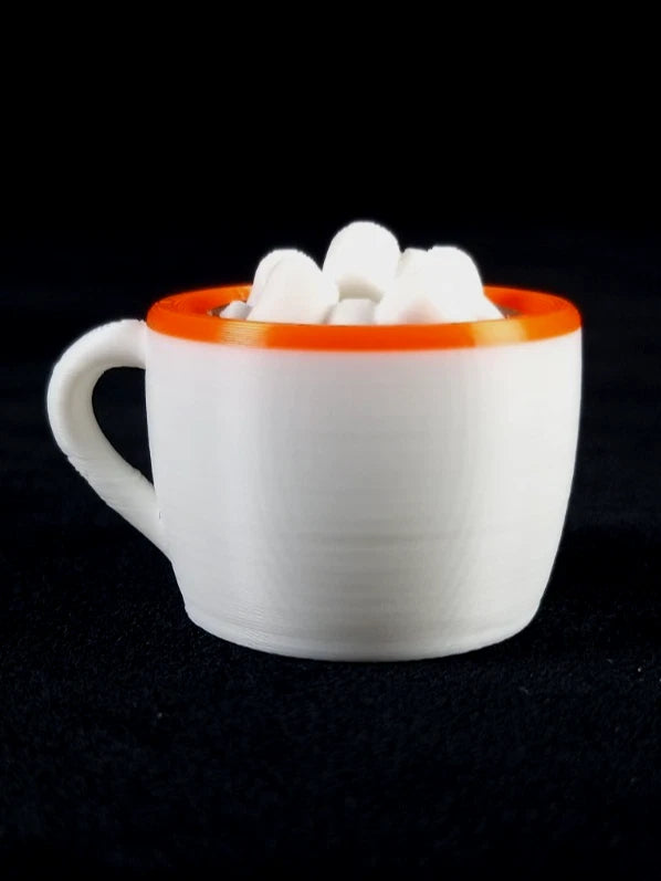 1 Hot Cocoa Mug Clicker Tazzina cliccabil antistress realizzata in stampa 3D