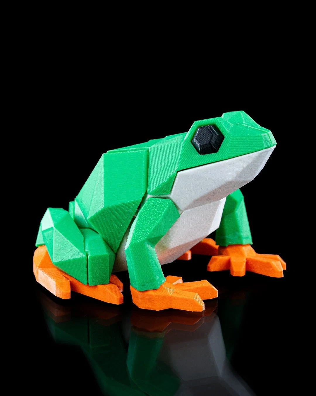 Low Poly Animals, Frog Rana, puzzle 3D magnetico da montare stampato in 3D