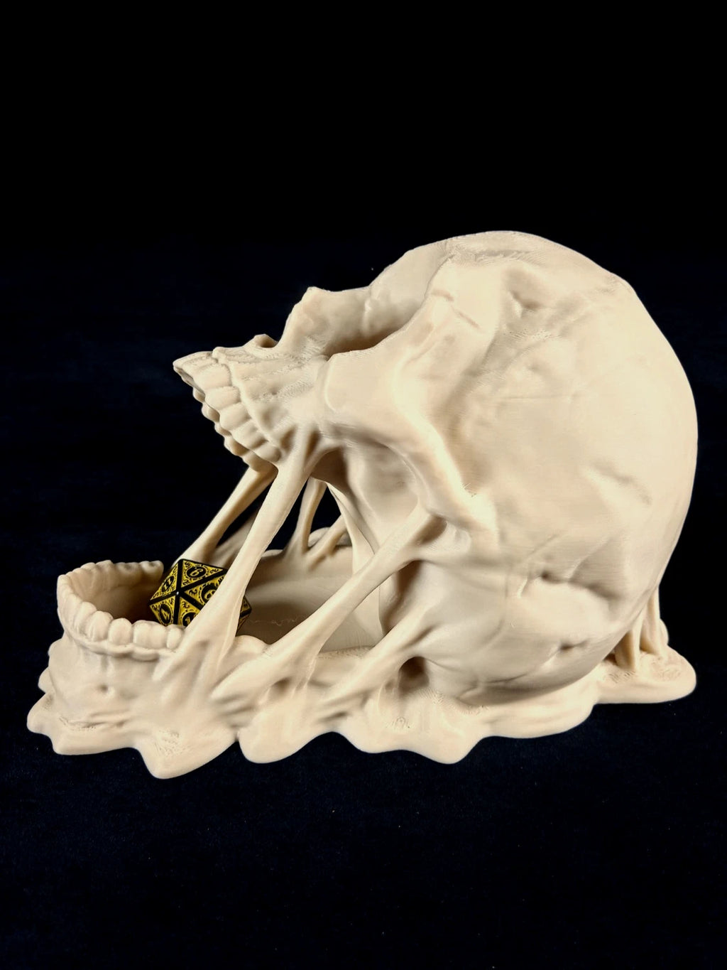 "Roll of Monsters" Doom Skull Dice Tower Torre lanciadadi stampa 3D PLA bianco