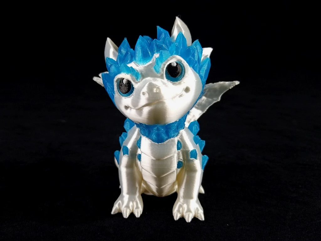 Dragon Nursery Crystallis baby drago + uovo contenitore stampa 3d a colori PLA made in Italy