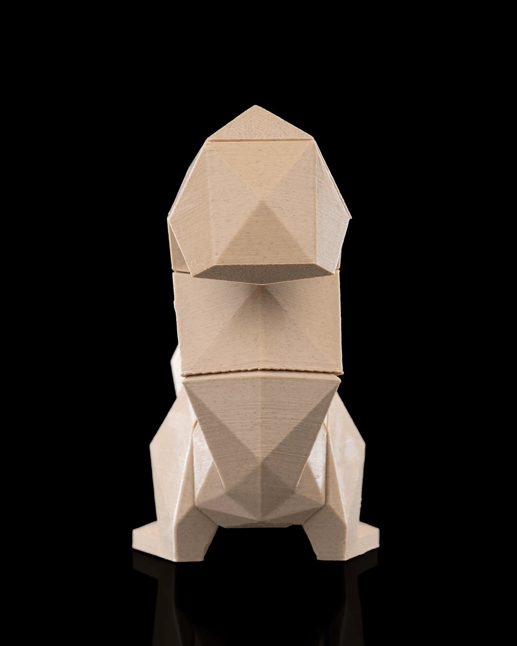Low Poly Animals, Squirrel Scoiattolo, puzzle 3D magnetico da montare con magneti stampa 3D
