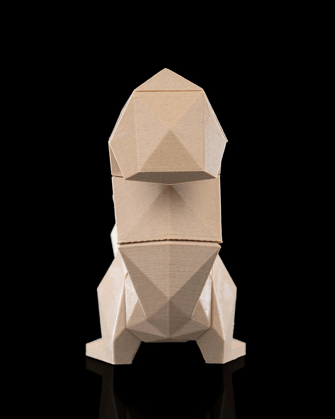 Low Poly Animals, Squirrel Scoiattolo, puzzle 3D magnetico da montare con magneti stampa 3D