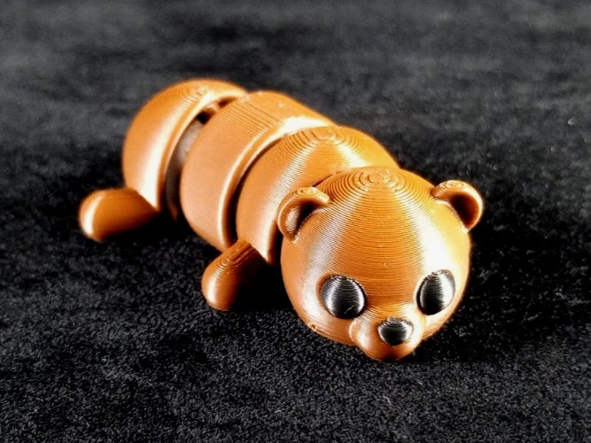 6 piccoli animali selvatici articolati action figure realizzate in stampa 3D
