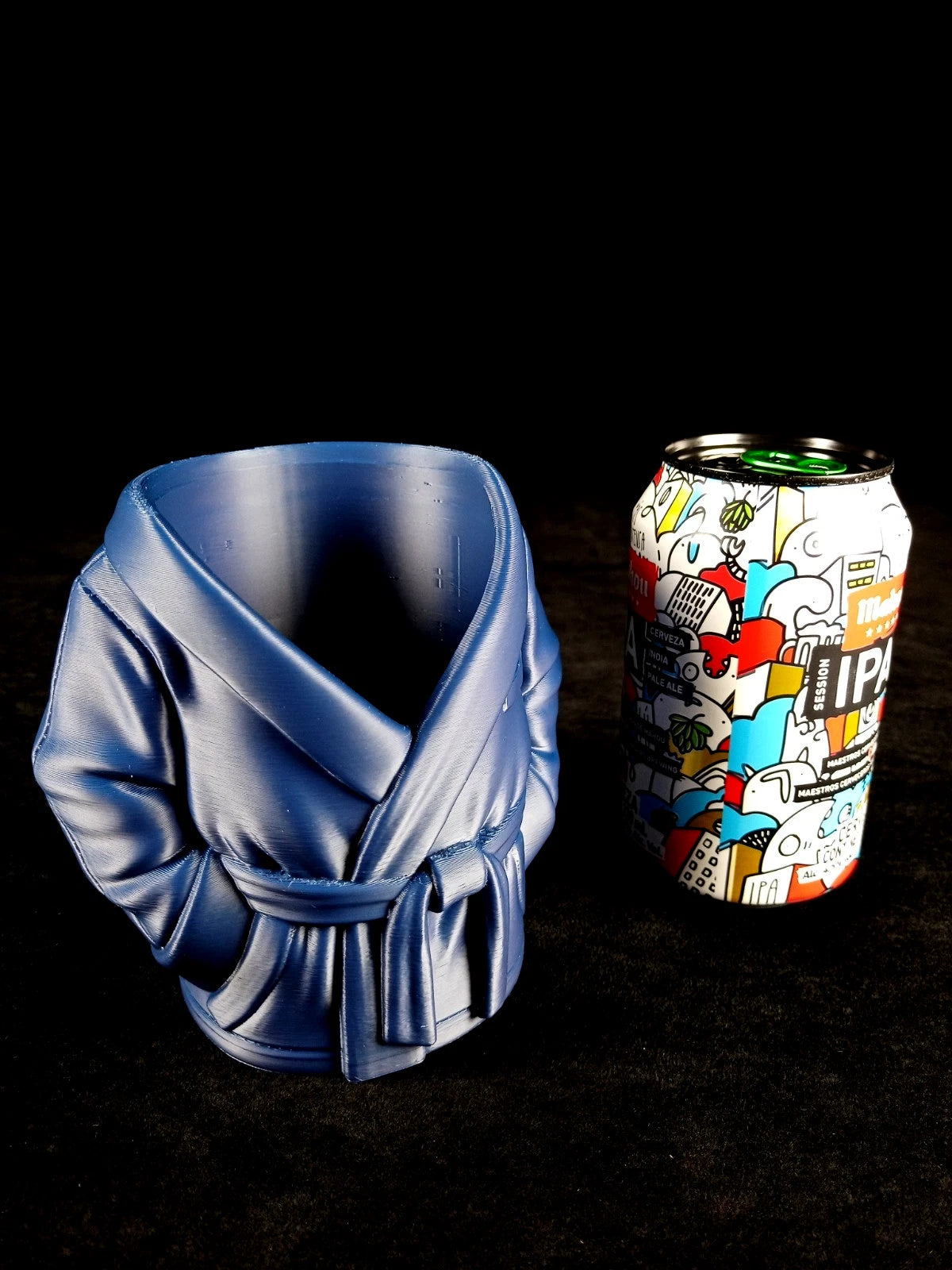 Accappatoio Blu Reale Porta lattine realizzato in PLA con la stampa 3D