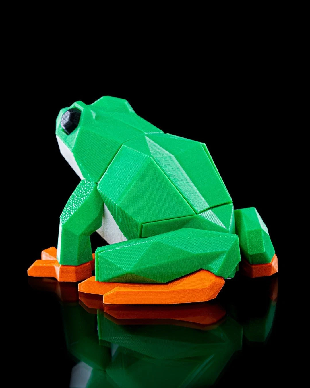 Low Poly Animals, Frog Rana, puzzle 3D magnetico da montare stampato in 3D