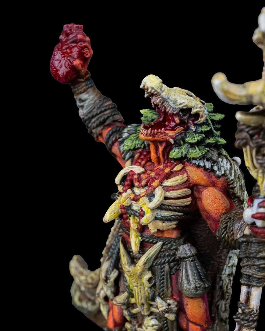 Dragonfolk Shaman Action Figure in resina Kit 75 mm stampa 3D