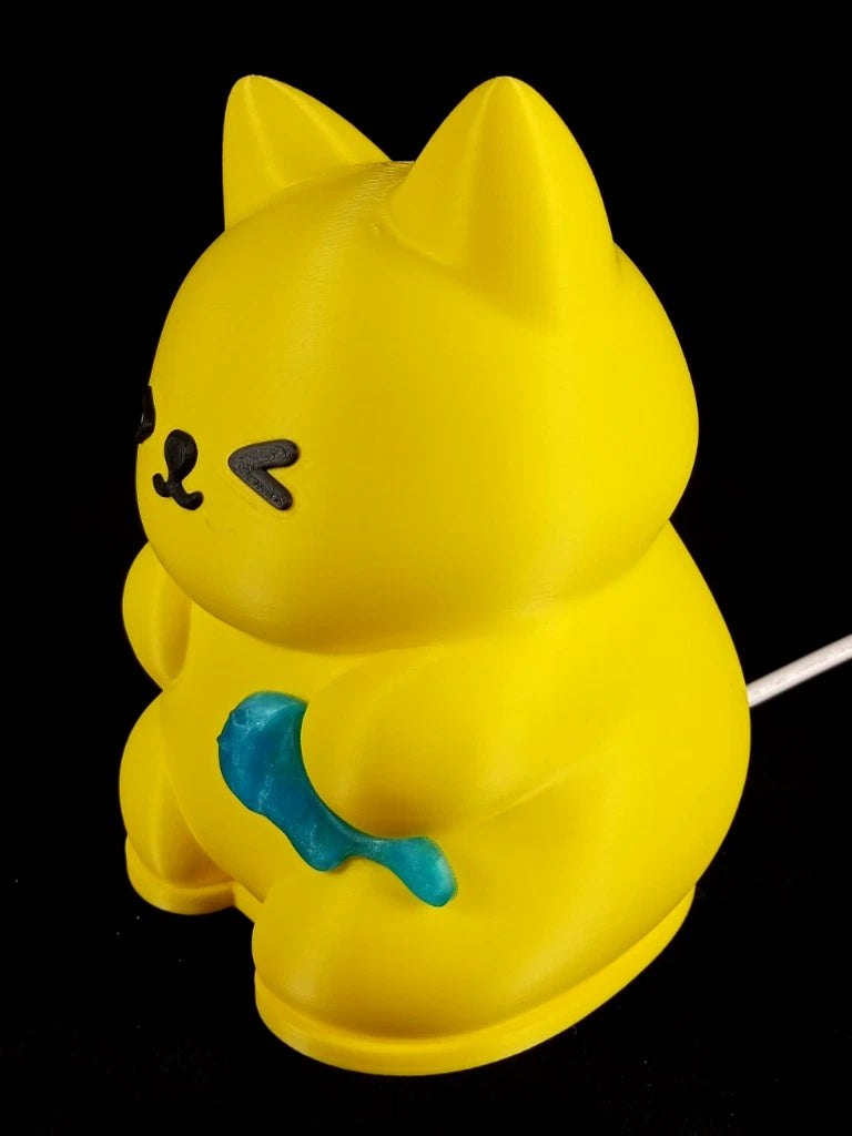 Meow Glow lampada da tavolo a forma di Gatto luminoso giallo luce led G9 220 v