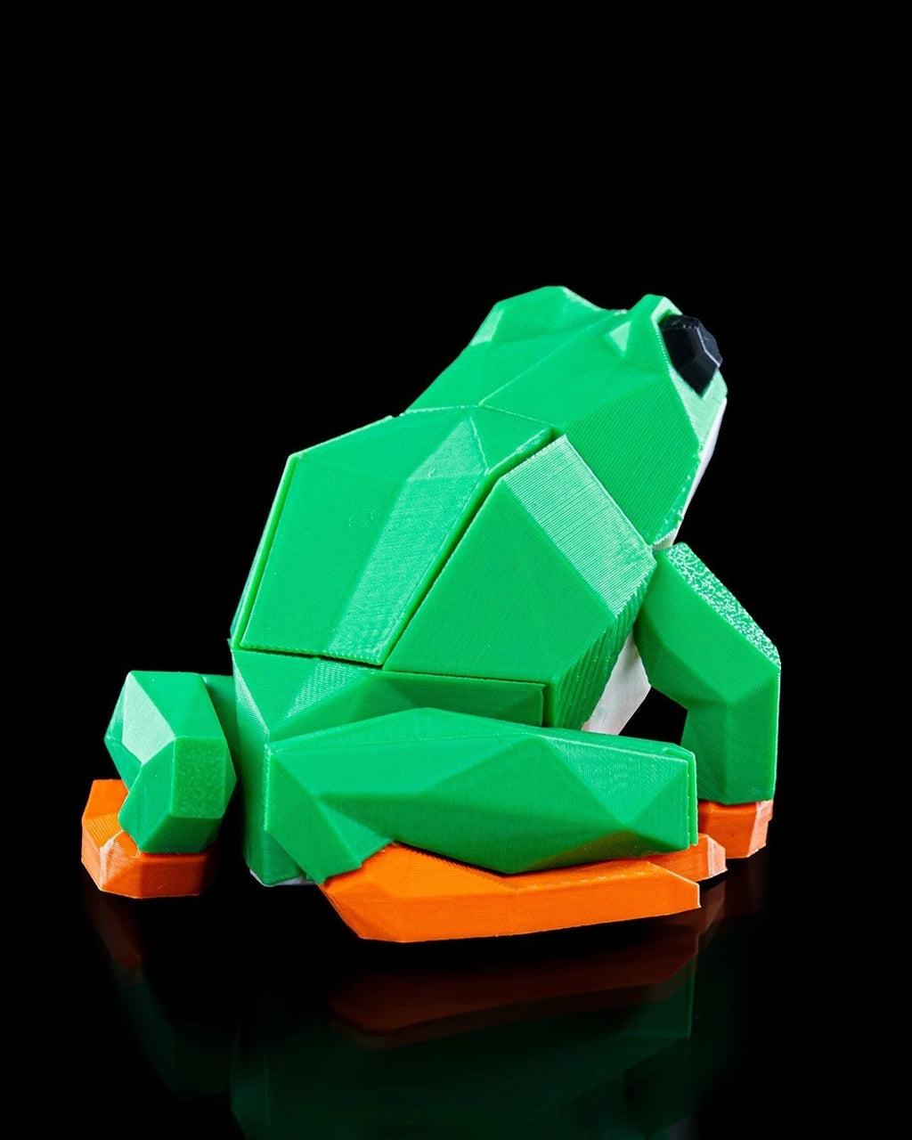 Low Poly Animals, Frog Rana, puzzle 3D magnetico da montare stampato in 3D