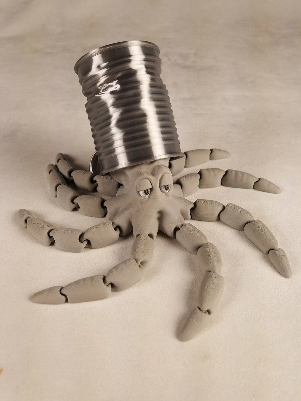 Gus, the Octopus polpo articolato Grigio Fidget toy diametro 18 cm stampa 3D