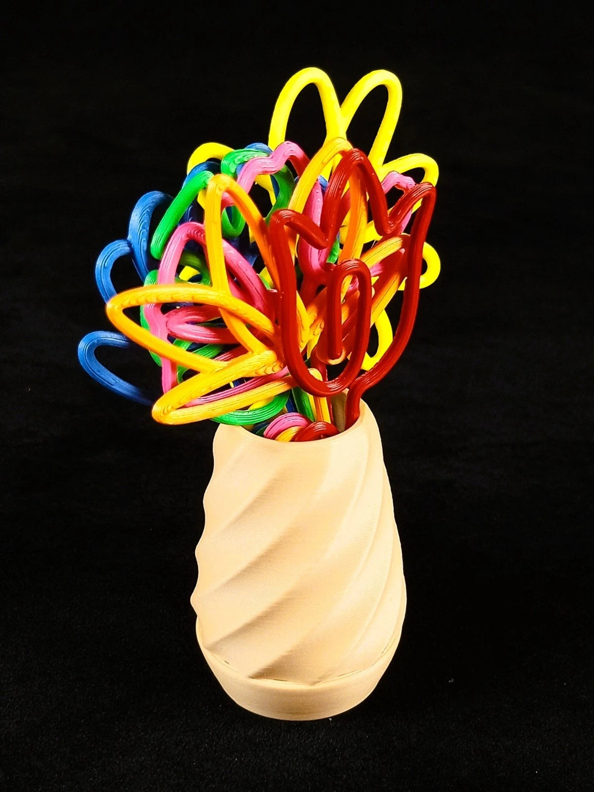 Flower Vase Clip Set, Piccolo vaso porta clip, ufficio scuola , stampato in  3D PLA