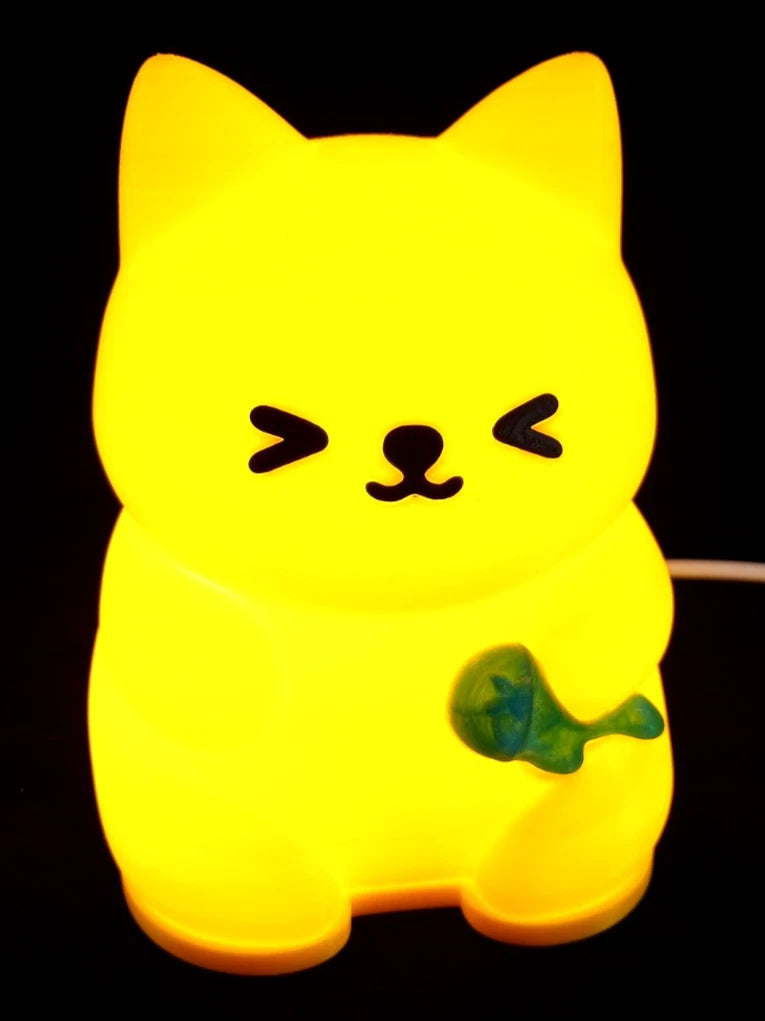 Meow Glow lampada da tavolo a forma di Gatto luminoso giallo luce led G9 220 v