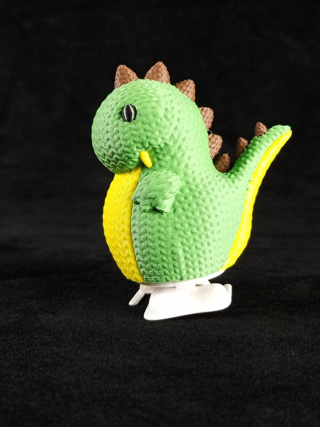 Dinosaur Crochet Toy Dinosauro che cammina giocattolo meccanico con movimento a carica stampato in 3D a colori