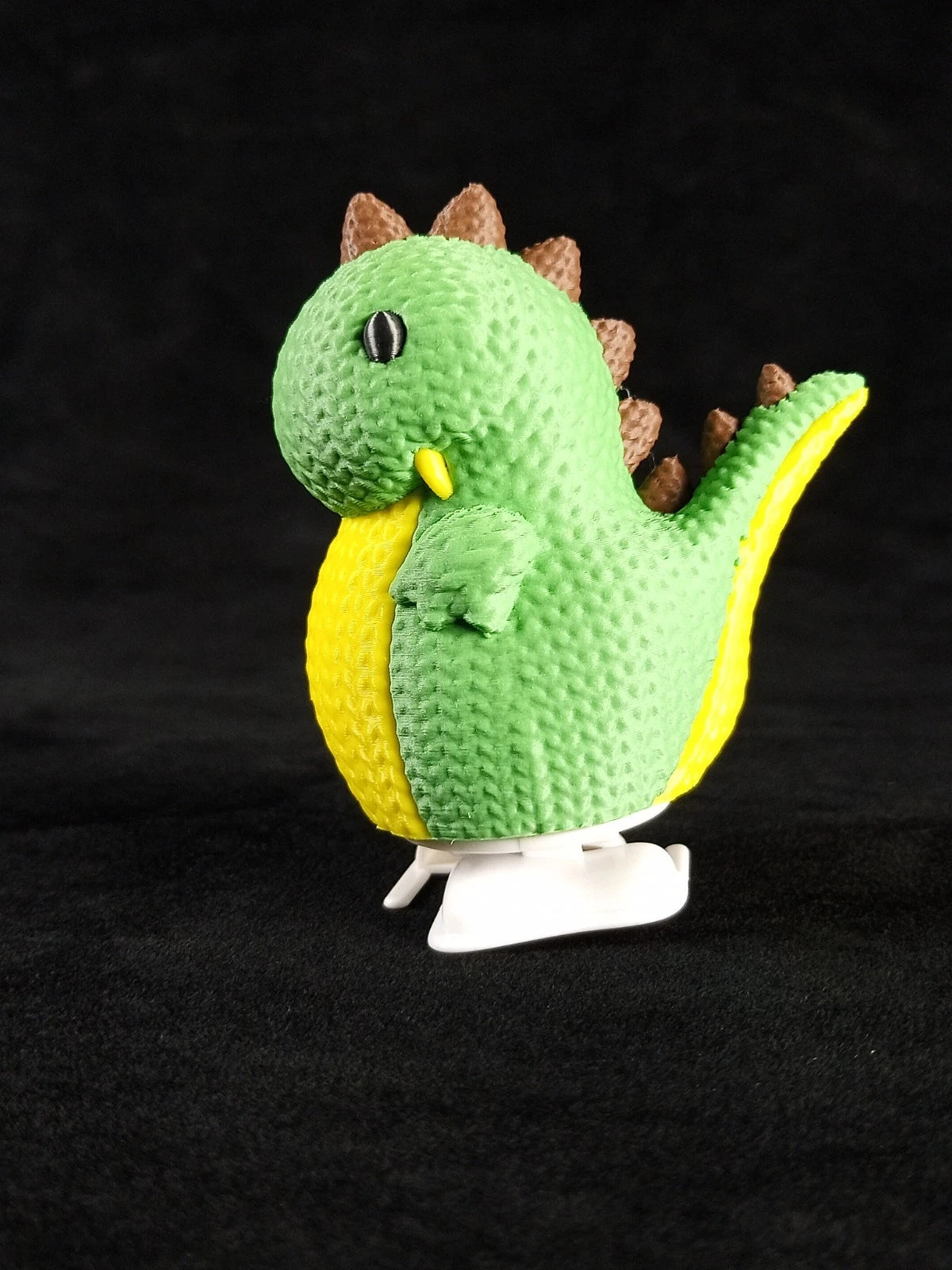 Dinosaur Crochet Toy Dinosauro che cammina giocattolo meccanico con movimento a carica stampato in 3D a colori