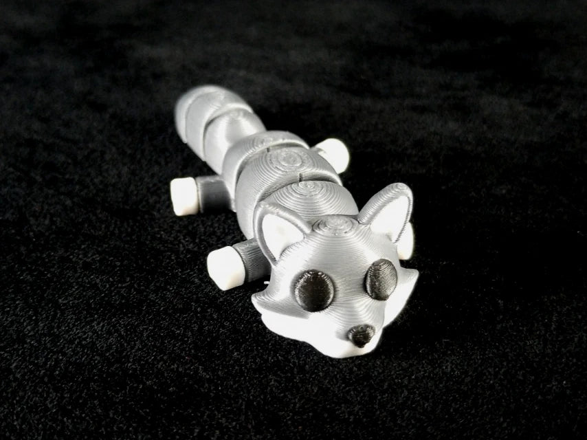 6 piccoli animali domestici articolati action figure realizzate in stampa 3D