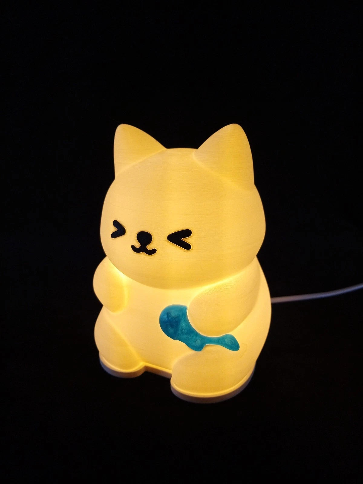 Meow Glow lampada da tavolo a forma di Gatto luminoso bianco luce led G9 220 v
