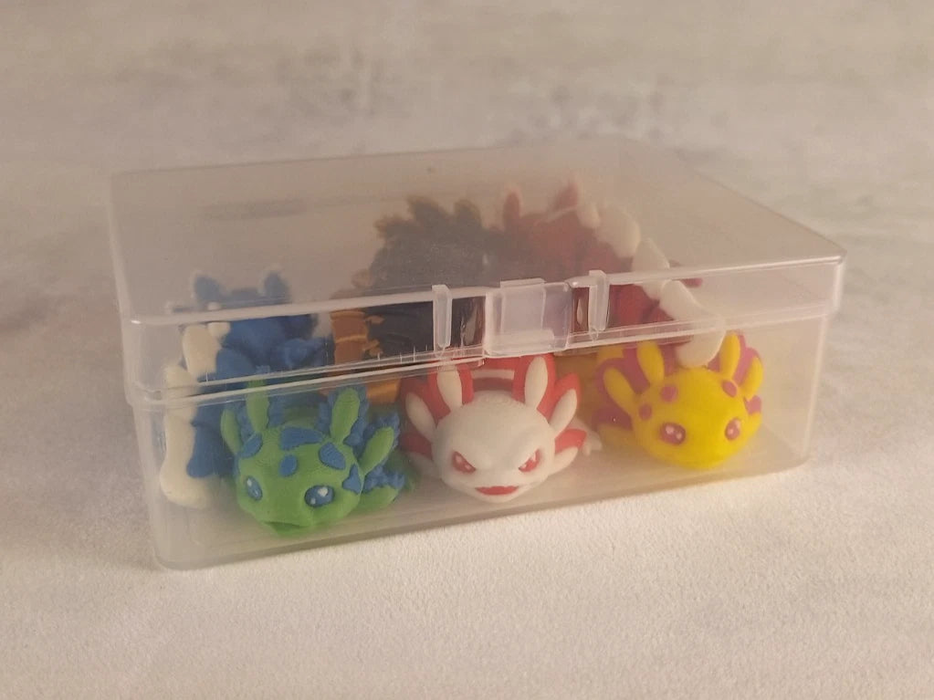 6 Axolotl gioco articolato Wiggly fidget toy realizzati in stampa 3D