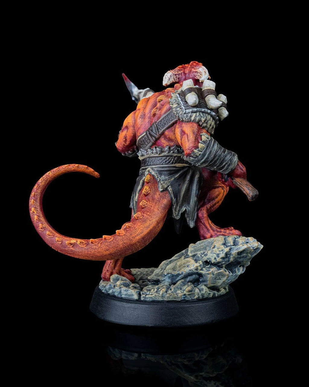 Dragonfolk Warrior Action Figure in resina Kit 75 mm stampa 3D