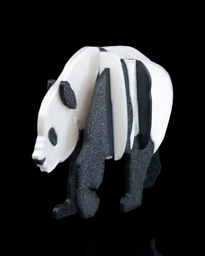 Panda kit card di montaggio, puzzle 3D a pannelli stampa 3D a colori PLA