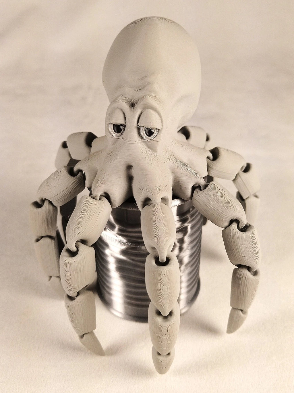Gus, the Octopus polpo articolato Grigio Fidget toy diametro 18 cm stampa 3D