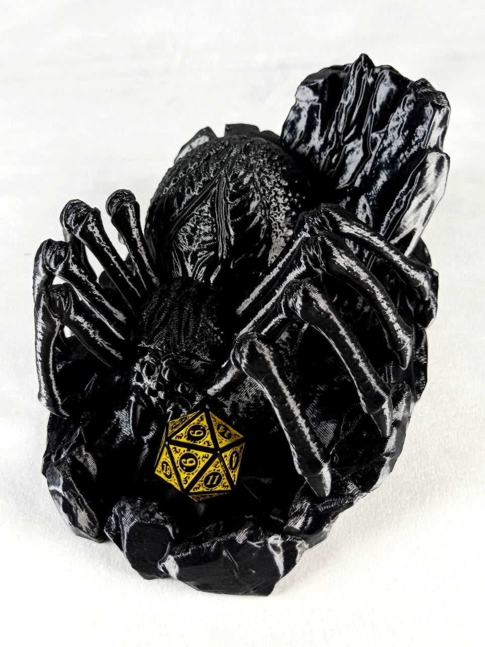 The Webspinner, Dice Tower Torre lancia dadi stampa 3D PLA seta Nero