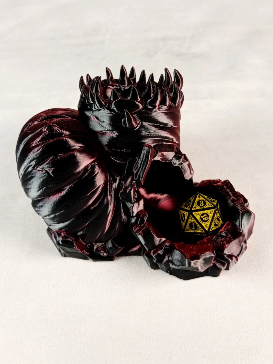 Dunestalker, Dice Tower Torre lancia dadi stampa 3D PLA seta bicolor Rosso/Nero