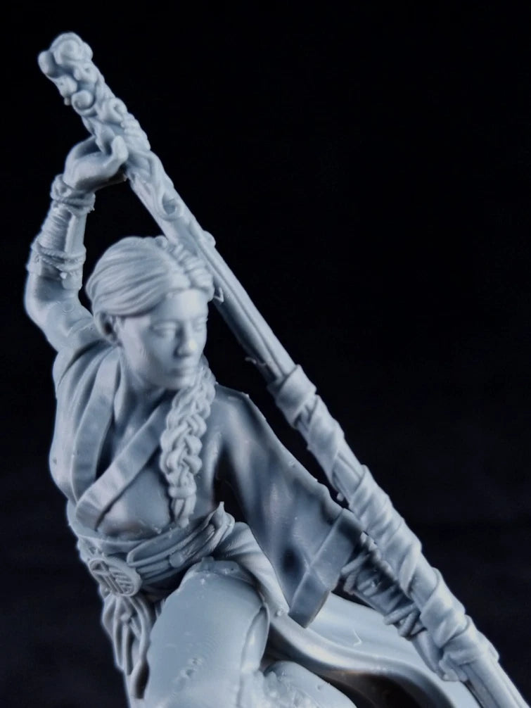 Ayumi, The Enlightened Guide - Hero, Action Figure in resina Kit 75 mm stampa 3D